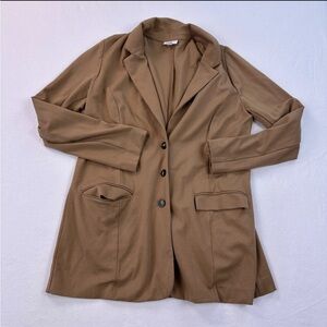 J Jill Women's Brown Blazer Jacket Large Tall